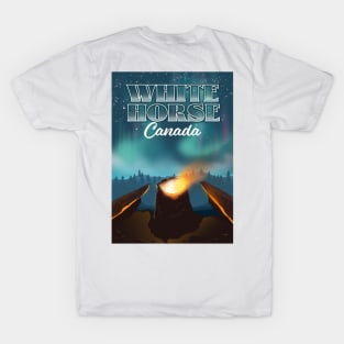 White Horse Canada travel poster T-Shirt